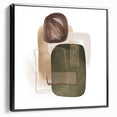 Geometric minimalist abstract wall art – modern earthy decor