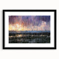 Abstract Minimalist Landscape Paintings – Textured Sunset Horizon Art