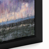 Abstract Minimalist Landscape Paintings – Textured Sunset Horizon Art