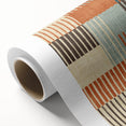 Timeless Textures Abstract Wall Art - Retro Grid in Warm Tones