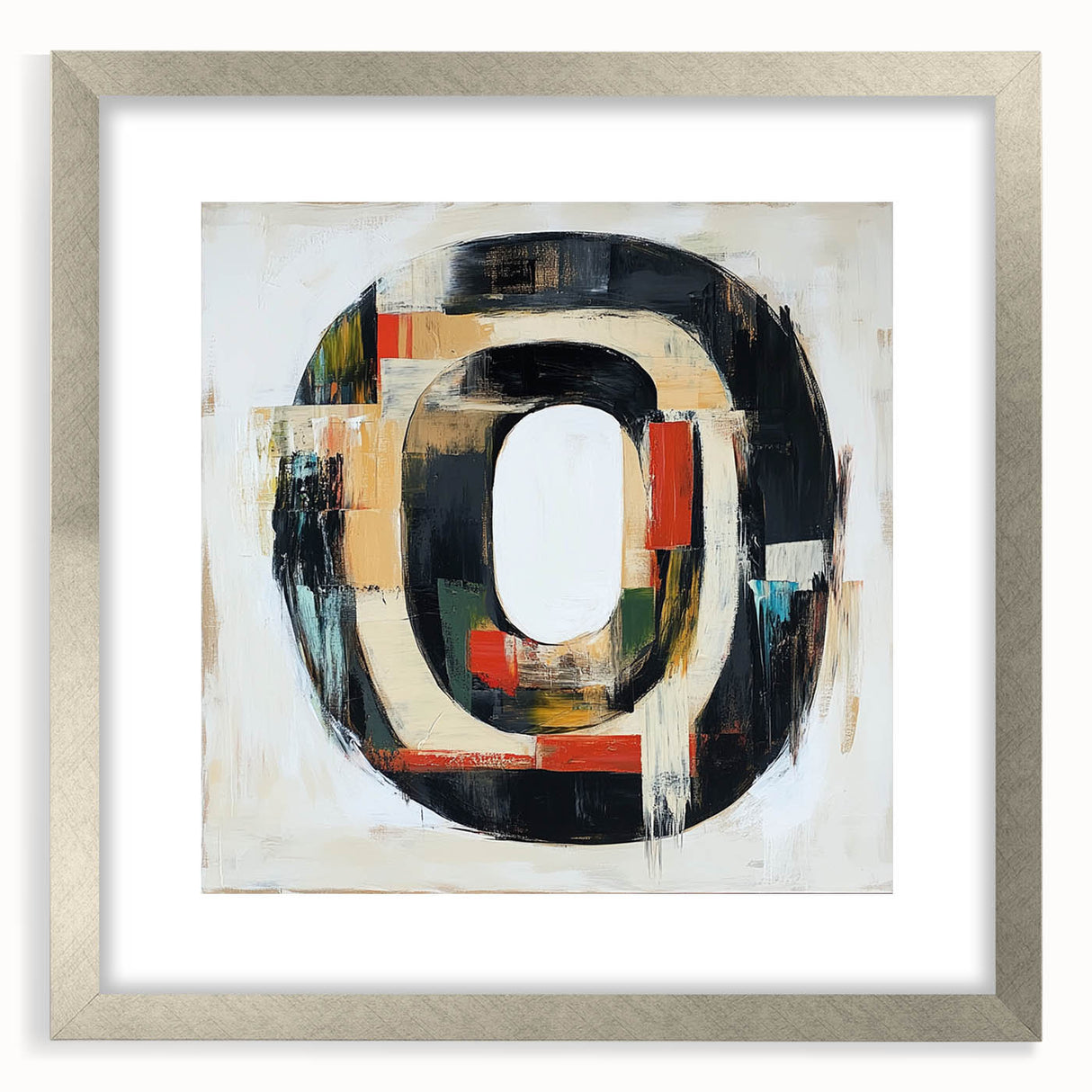 Modern Abstract Expressionist Wall Art – Geometric Canvas Print