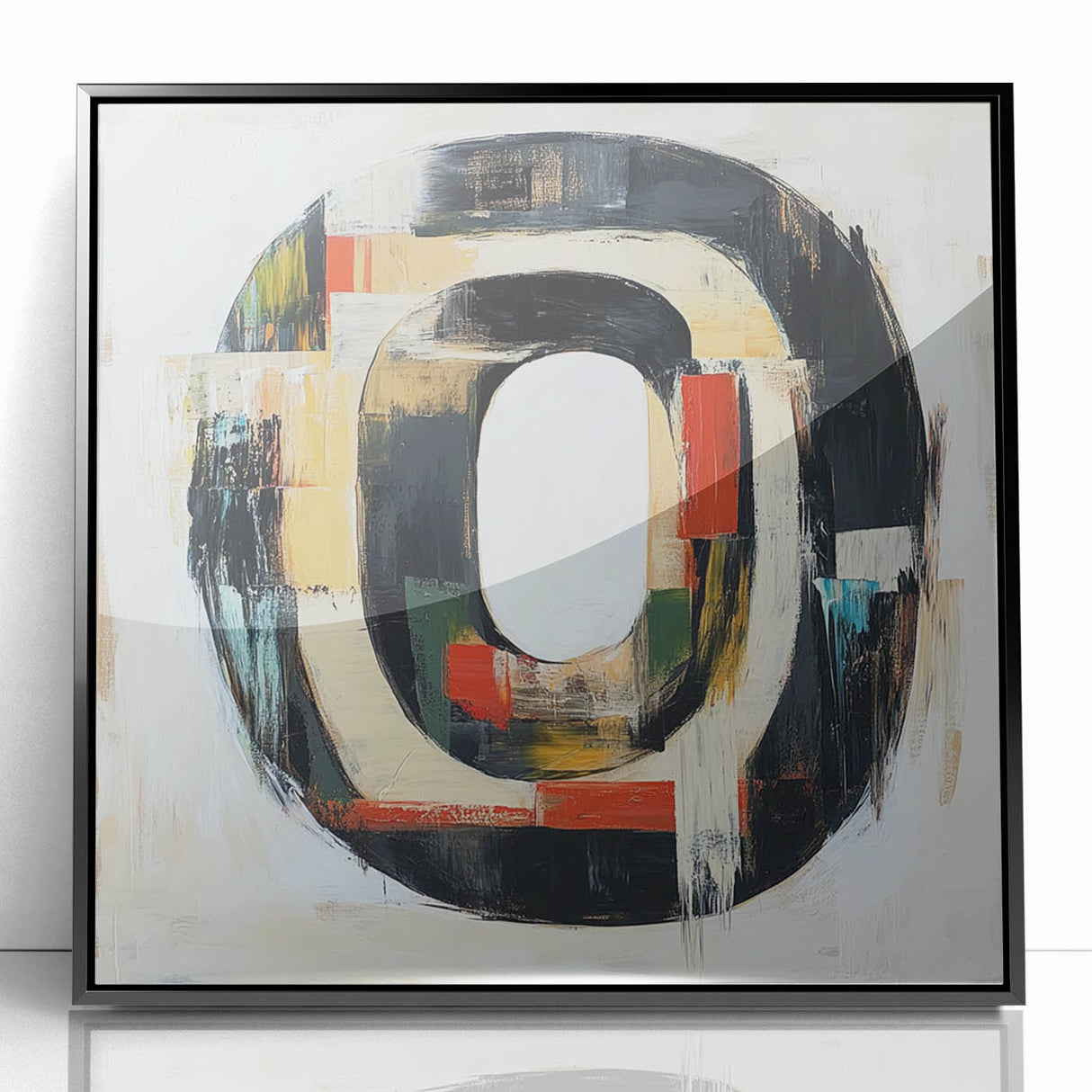 Modern Abstract Expressionist Wall Art – Geometric Canvas Print