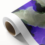 Contemporary Abstract Wall Art – Moody Violet & Green Canvas Print