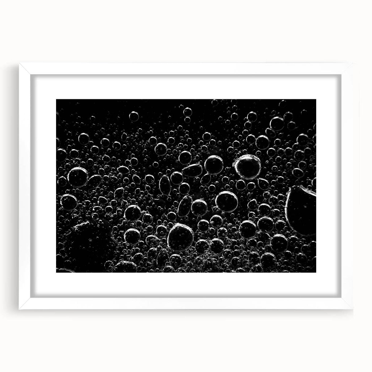 Floating Bubble Abstraction – High-Contrast Abstract Photography