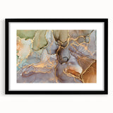 Contemporary Luxury Abstract Paintings – Green & Gold Canvas