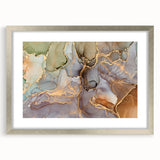 Contemporary Luxury Abstract Paintings – Green & Gold Canvas