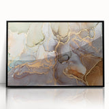 Contemporary Luxury Abstract Paintings – Green & Gold Canvas