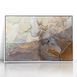 Contemporary Luxury Abstract Paintings – Green & Gold Canvas