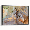 Contemporary Luxury Abstract Paintings – Green & Gold Canvas