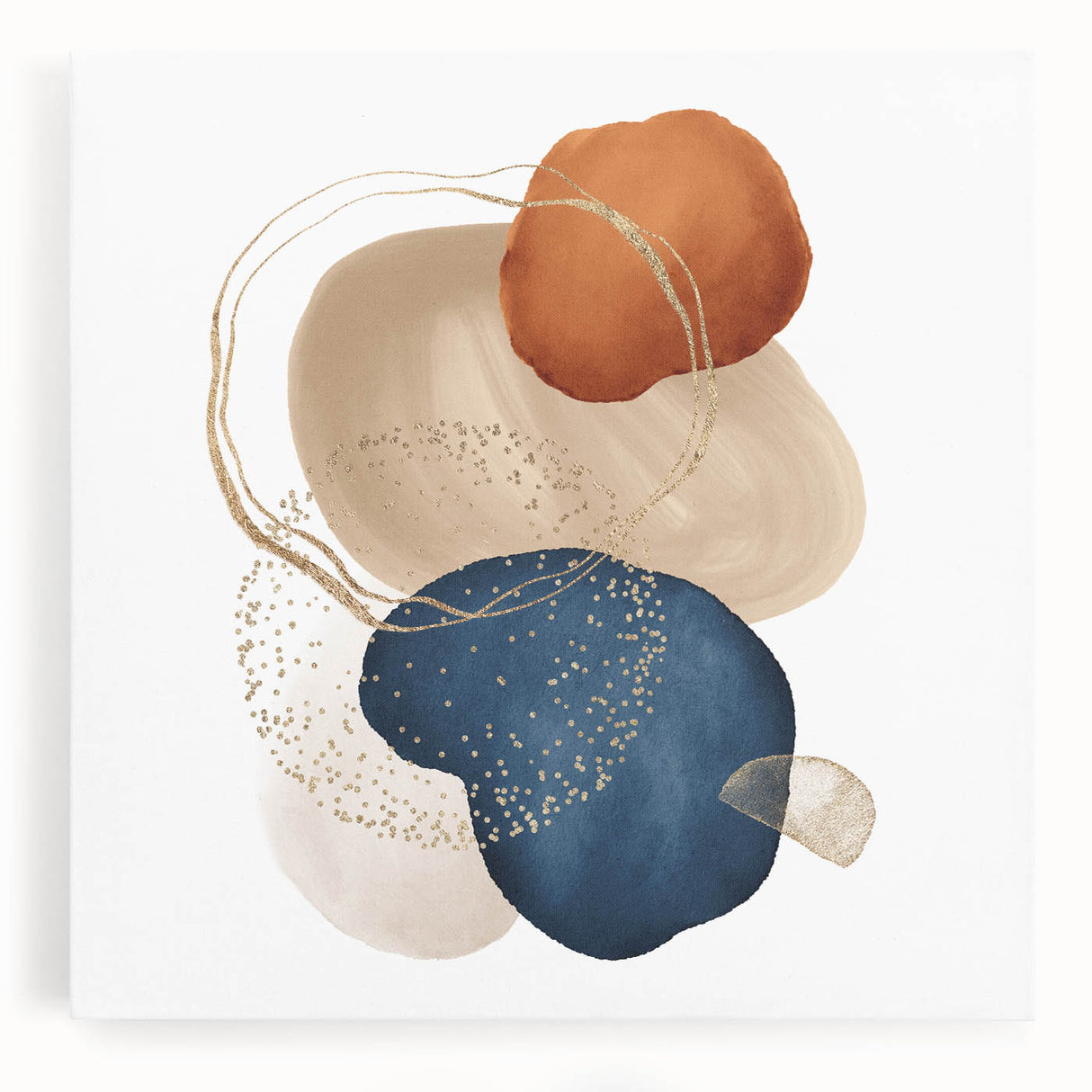 Abstract geometric framed art – minimalist wall art for interiors
