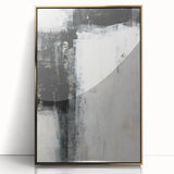 Earthen Harmony Abstracts - Minimalist Wall Decor in Black and White