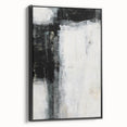 Earthen Harmony Abstracts - Minimalist Wall Decor in Black and White