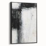 Earthen Harmony Abstracts - Minimalist Wall Decor in Black and White