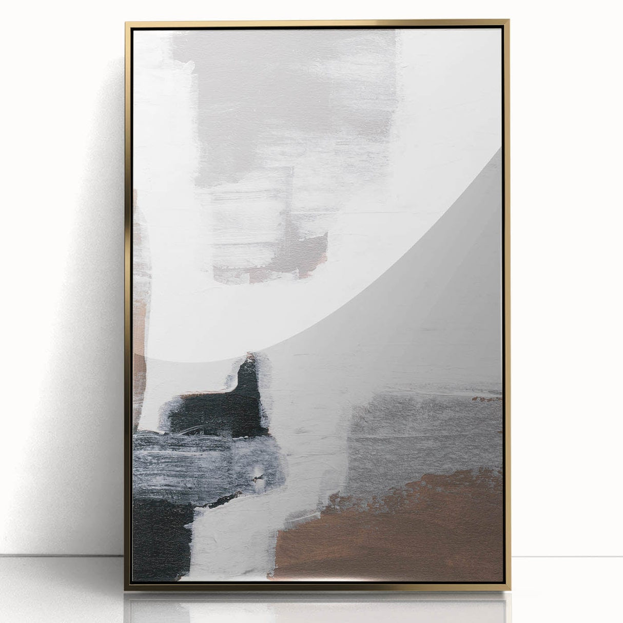 Modern Abstract Art - Earthen Harmony Neutral Abstract Prints