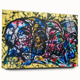 Large Abstract Wall Art – Bold Multicolor Expressionist Painting