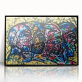 Large Abstract Wall Art – Bold Multicolor Expressionist Painting