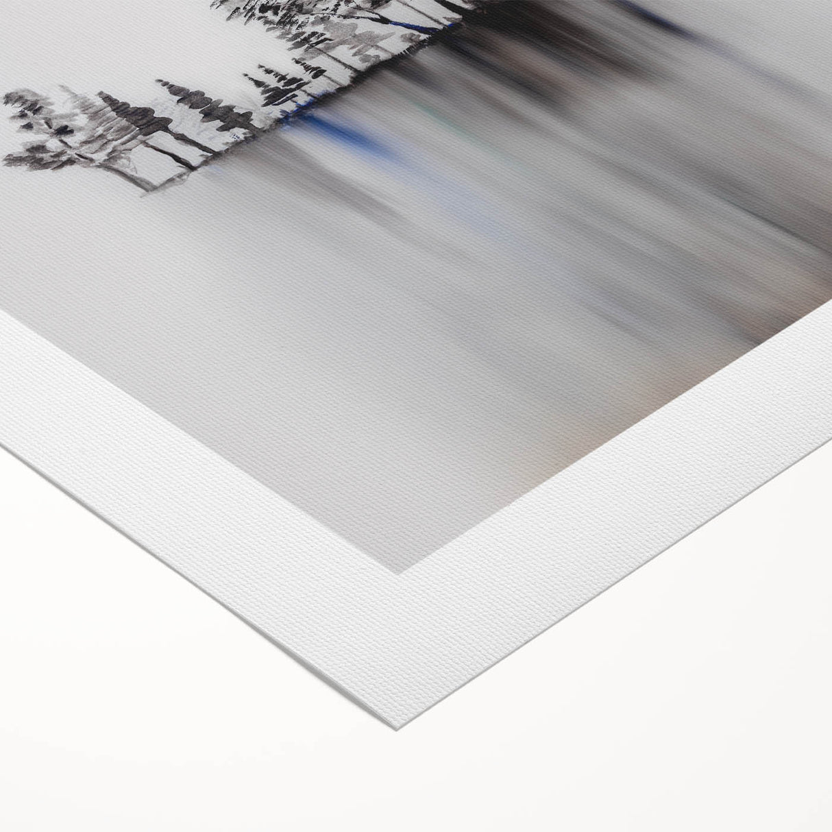 Modern Monochrome Zen Garden Wall Art – Tranquil Nature Print