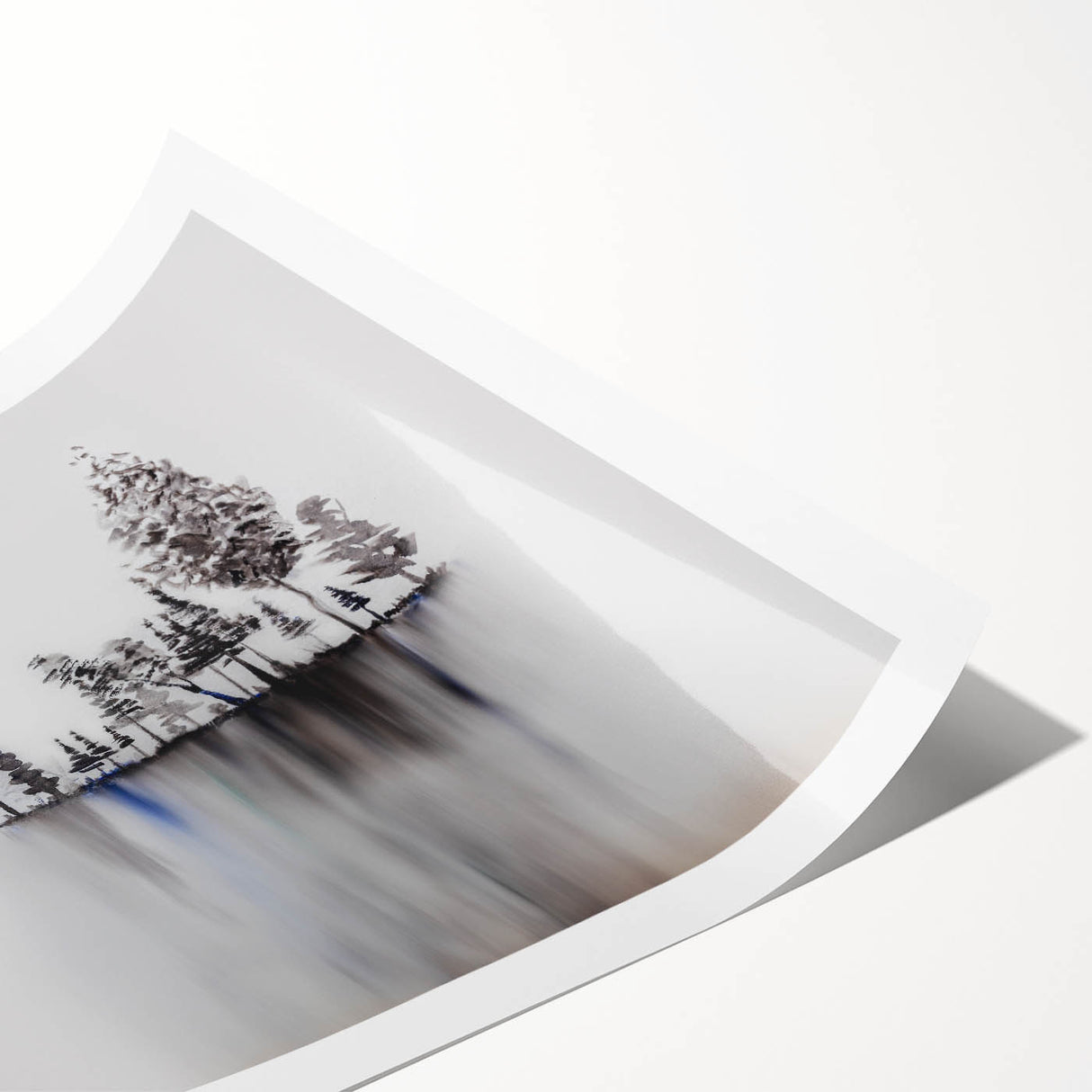 Modern Monochrome Zen Garden Wall Art – Tranquil Nature Print