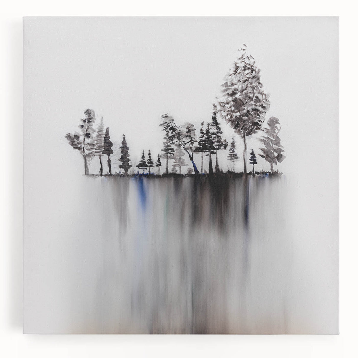 Modern Monochrome Zen Garden Wall Art – Tranquil Nature Print