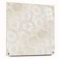 Contemporary Framed Abstract Art – Soft Beige Floral Texture Design