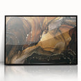 Upscale Abstract Art Collection – Brown & Gold Luxury Canvas