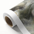 Modern Abstract Wall Art – Fluid Green & Gold Marbled Print