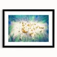 Large Abstract Canvas – Moody Modern Wall Art in Blue, Green & Gold