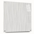 Textured Acrylic Wall Art - Vertical Wave Lines in Soft Neutrals