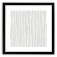 Textured Acrylic Wall Art - Vertical Wave Lines in Soft Neutrals