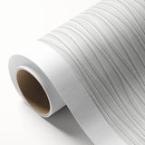 Textured Acrylic Wall Art - Vertical Wave Lines in Soft Neutrals