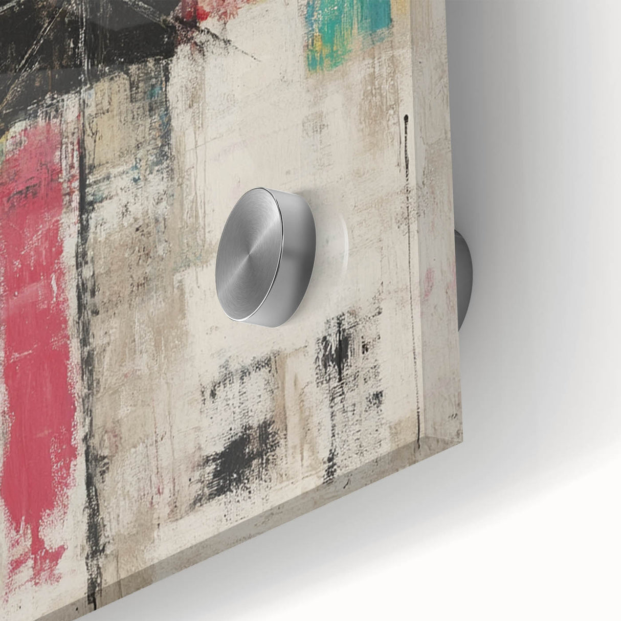 Geometric Abstract Expressionist Wall Art – Textured Modern Canvas