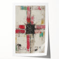 Geometric Abstract Expressionist Wall Art – Textured Modern Canvas