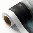 Earthen Harmony Abstracts - Modern Abstract Art in Teal and Black