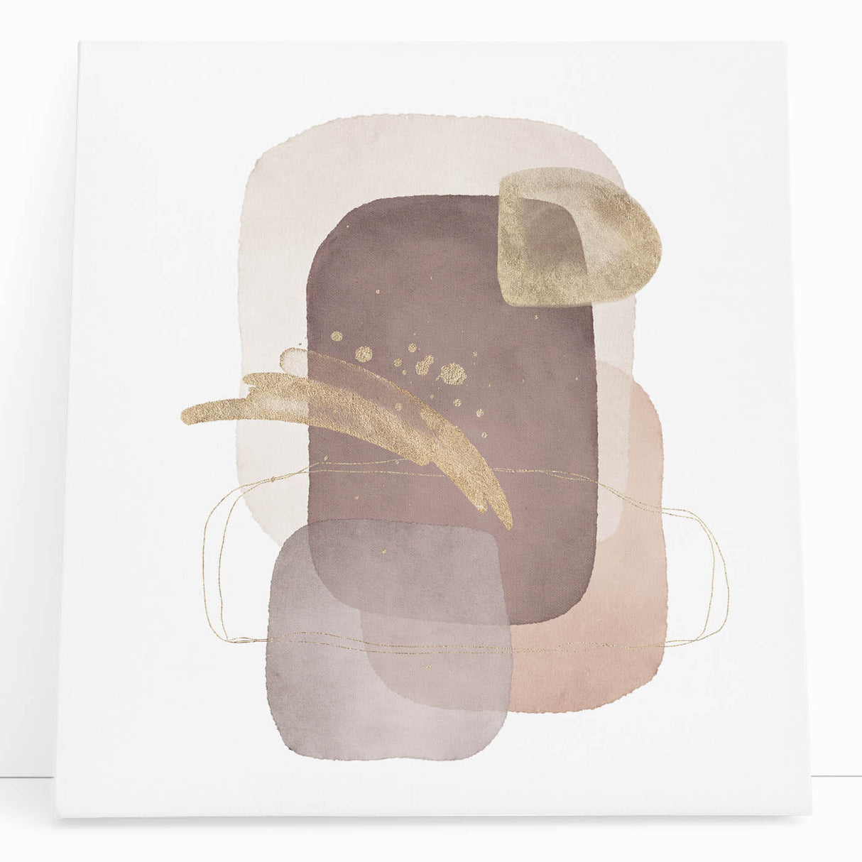 Abstract geometric wall art – minimalist canvas print for interiors
