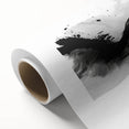Modern Black and White Abstract Wall Art - Monochrome Canvas Print