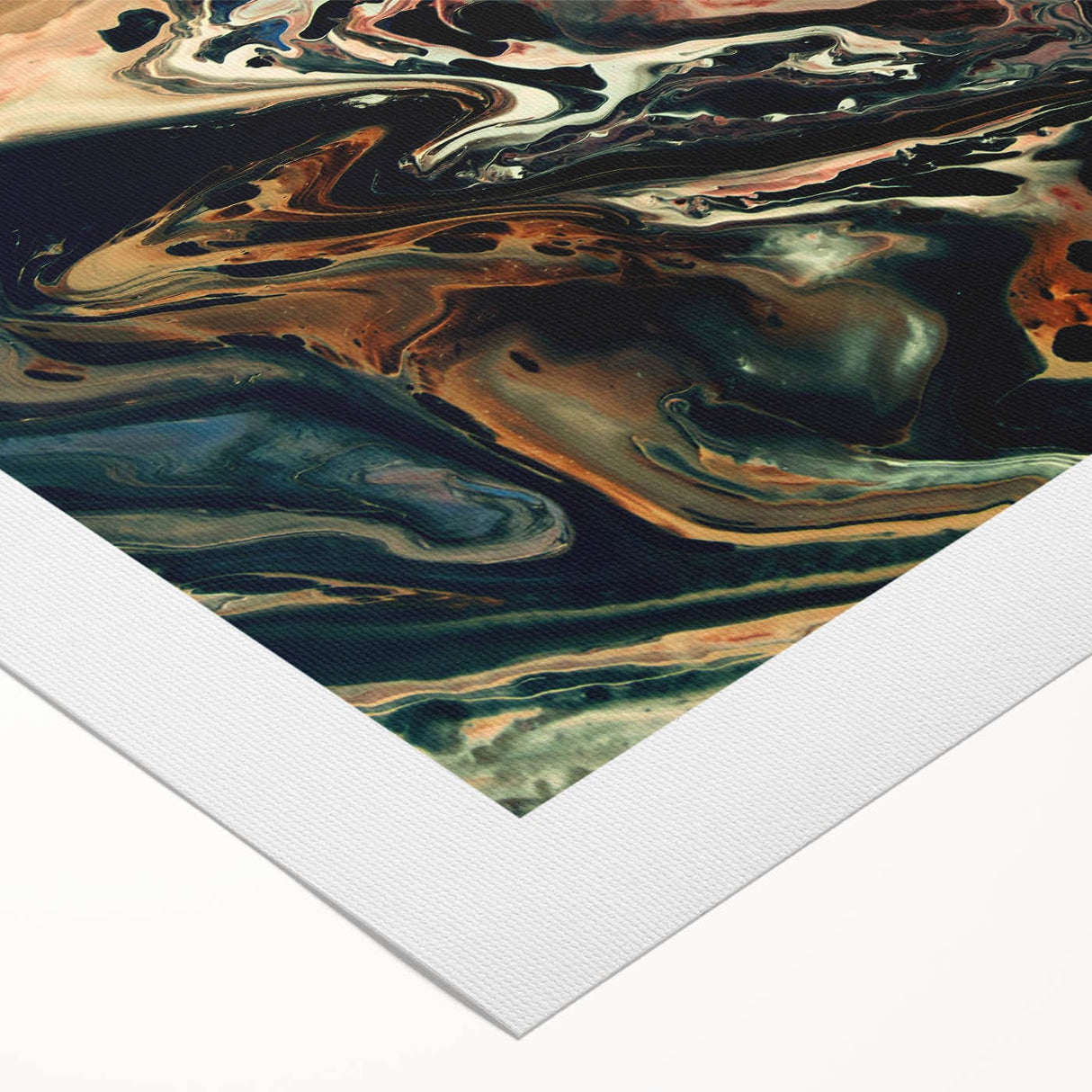 Large Abstract Wall Art – Moody Contemporary Painting in Black & Burgundy