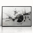 Black and White Geometric Wall Art - Modern Abstract Canvas