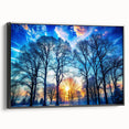 Winter Sunset Through Trees – Fine Art Landscape Photography
