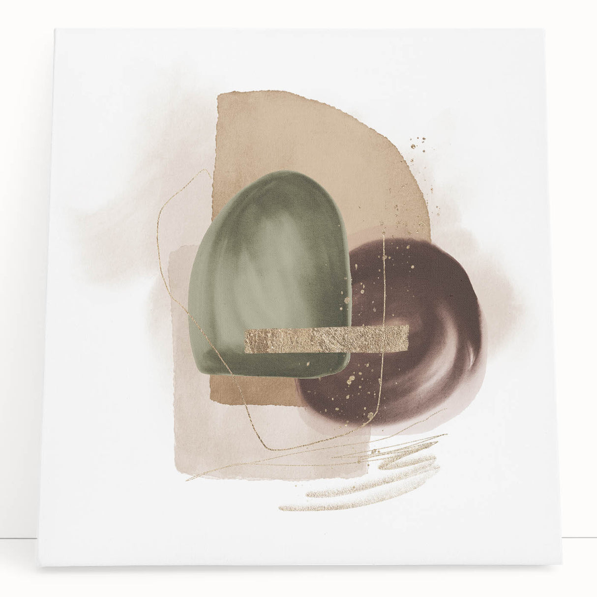 Contemporary geometric wall art – minimalist abstract canvas print