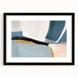 Buy Abstract Textured Wall Art Online - Soft Curves in Coastal Tones
