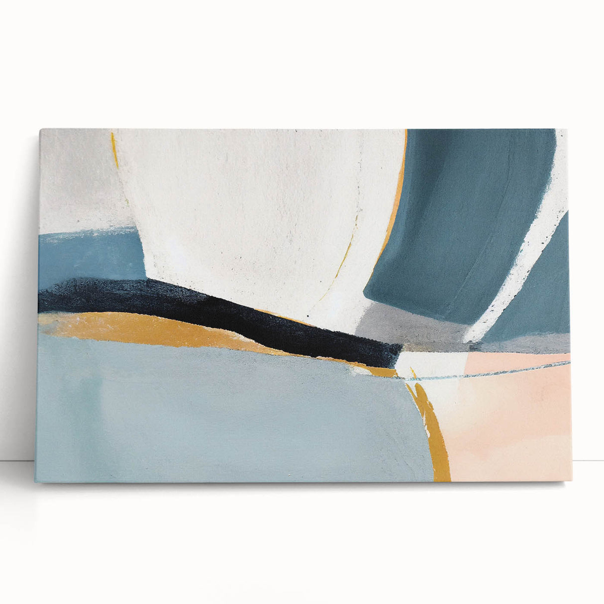 Buy Abstract Textured Wall Art Online - Soft Curves in Coastal Tones