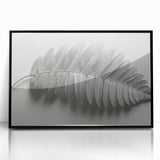 Minimalist Monochrome Leaf – Fine Art Botanical Photography