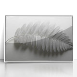 Minimalist Monochrome Leaf – Fine Art Botanical Photography