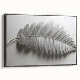 Minimalist Monochrome Leaf – Fine Art Botanical Photography