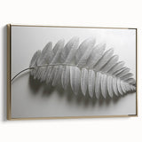 Minimalist Monochrome Leaf – Fine Art Botanical Photography