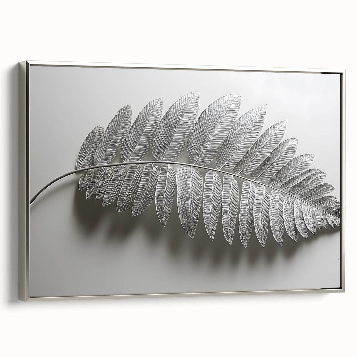 Minimalist Monochrome Leaf – Fine Art Botanical Photography