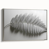 Minimalist Monochrome Leaf – Fine Art Botanical Photography