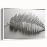 Minimalist Monochrome Leaf – Fine Art Botanical Photography