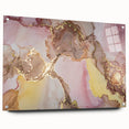 Sophisticated Abstract Art Design – Blush Pink & Gold Canvas