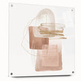 Geometric minimalist abstract wall art – soft neutral canvas print